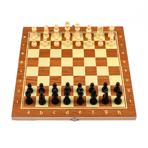 Гра настільна шашки нарди 3в1 29x29см дерево (005664)