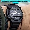 Годинник чоловічий Casio наручний кварцовий з датою стрілочний водонепроникний годинник Касіо з чорним циферблатом оригінал, фото 10
