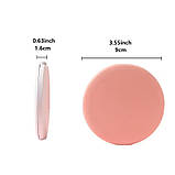 Кишенькове косметичне дзеркало з LED-підсвіткою на акумуляторі Pocket Mirror рожеве (GS-176841), фото 2