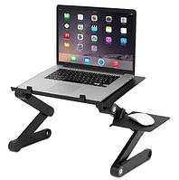 Стіл металевий, підставка для ноутбука з охолодженням LAPTOP TALBLE T8