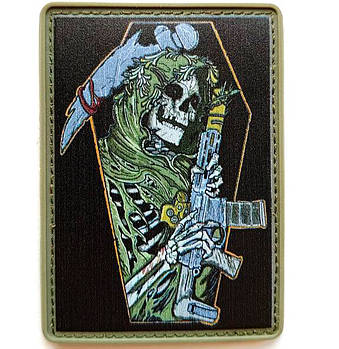 Шеврон ПВХ 10-92 на липучці для велкро патч гумовий