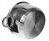 Каструля з кришкою Hoffner HF-4463 нержавіюча сталь 5-ти шарове дно, фото 2