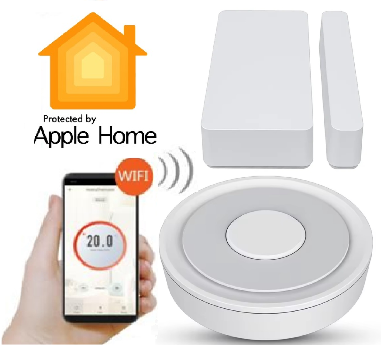 ZigBee датчик відкриття для Apple HomeKit з хабом від 1DAL | Датчик DS05B2 + Шлюз ZW05B0