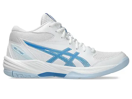 Кросівки для волейболу високі жіночі Asics Gel-Task 4 MT 1072A105-102 White/Blue Coast, фото 1