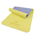 Килимок для фітнесу та йоги Gemini Sport TPE+TC 6мм GE-60028 топ, фото 2