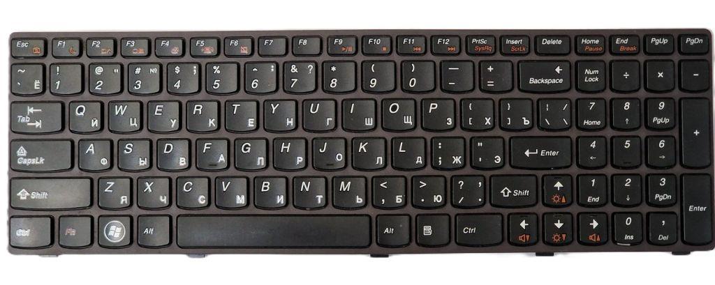 Клавіатура для ноутбука Lenovo Z570 Z575 B570 B570A B575 V570 B580 B580A B585/25200876 Eng/Rus | Оригінал | Б/В