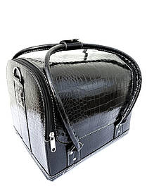 Сумка кейс для майстра бютикейс для перукаря органайзер для інструментів ADH-068 Чорний текстура крокодил