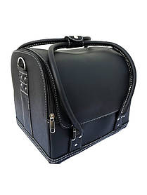Сумка-кейс для майстра, універсальний органайзер для перукаря, візажиста, косметолога екокожа ADH-068 Чорний