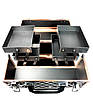 Кейс для майстра, органайзер-валіза універсальна для б'юті масетра ADH-1407MJ Чорний ромб із золотим обідком, фото 3