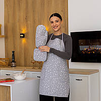 Кухонний набір водовідштовхувальний "Дика троянда" (сірий) 3 предмета