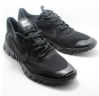 Мужские кроссовки Найк Free Run 3.0, Чёрные, размеры (41, 44, 45).