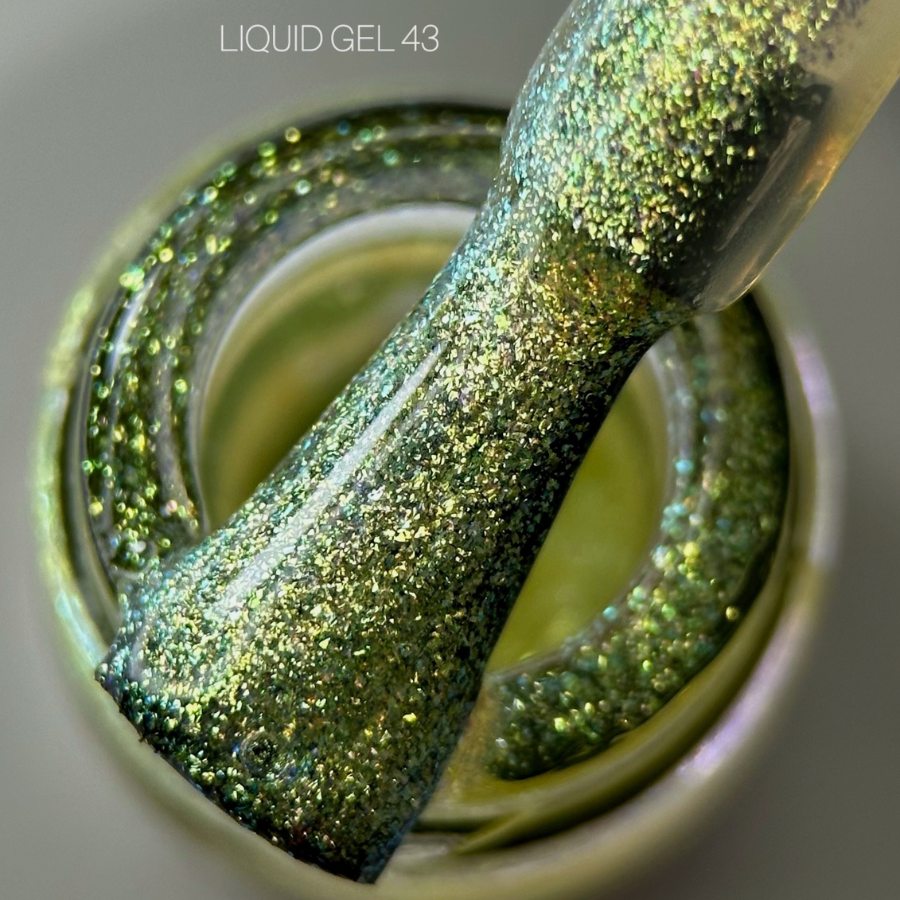 Гель для нарощування нігтів світловідбиваючий SAGA Liquid Gel №43, 15мл, фото 1