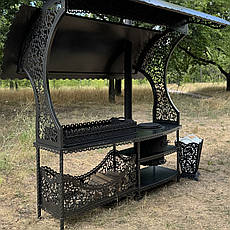 Преміум мангал з дахом і пічкою під казан "Аладдін"  від виробника, фото 3