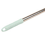 Палиця знімач для зняття одягу телескопічний 85 -150 см, гардеробна палиця, фото 10