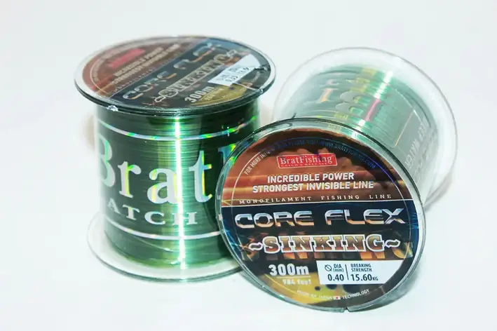 Волосінь коропова, Волосінь Bratfishing CORE FLEX SINKING 0,22 мм, фото 1