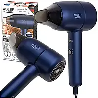 Фен для з іонізацією та концентратором Adler AD 2279b синій