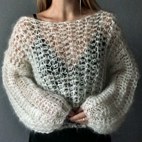 Светр Павутинка гачком: схеми, пряжа, поради