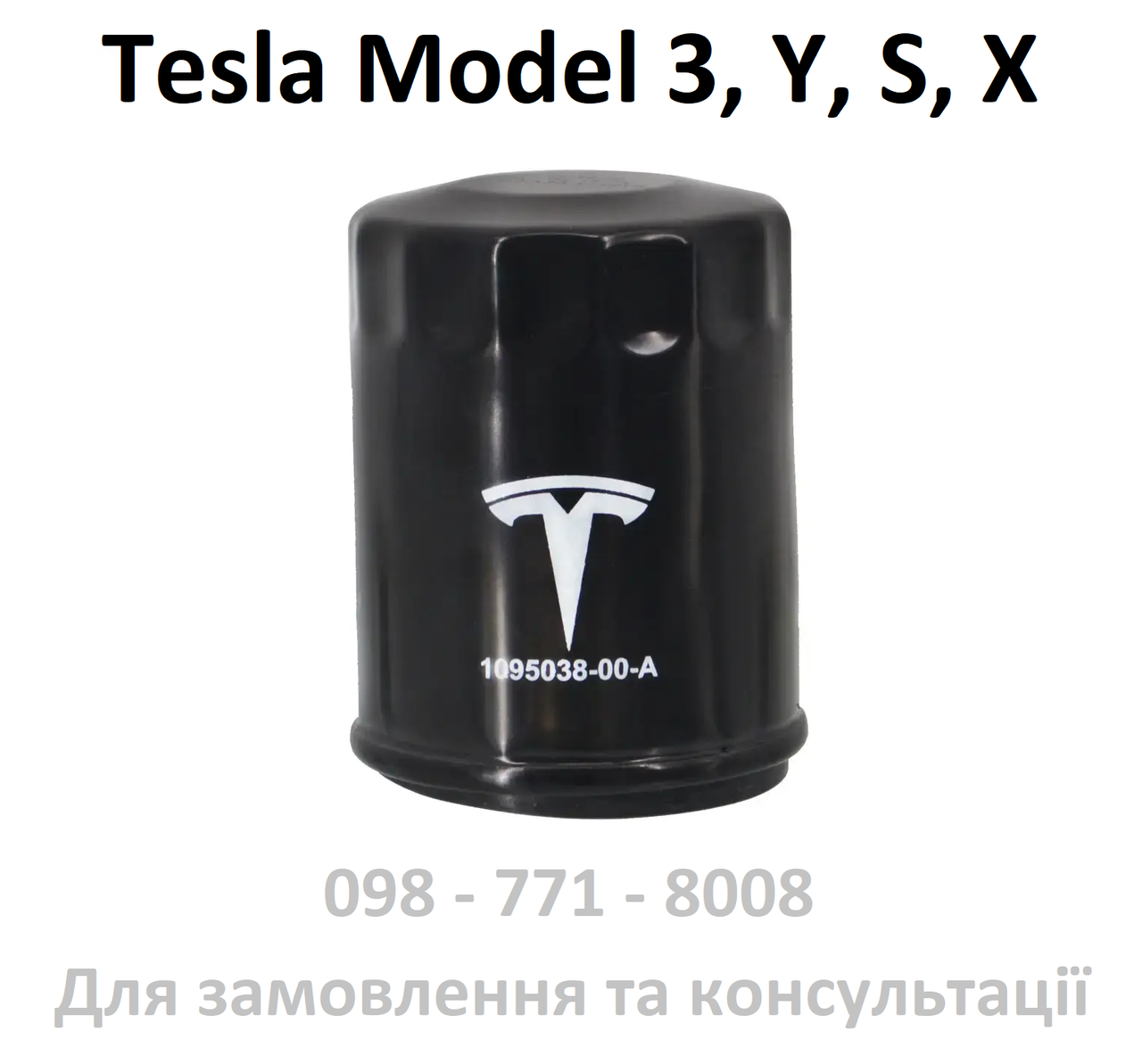 Фільтр масла Tesla Model 3 Y S X (1095038-00-A) для редуктора переднього заднього, фільтр оливи масляний