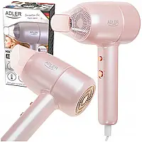 Фен для з іонізацією та концентратором Adler AD 2279p рожевий