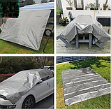 Тент 200 г/м2 Shadow 3 х 3 м тарпауліновий (Чіткій розмір) універсальні тенти, фото 8