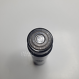 Міні бритва кишенькова на акумуляторі, портативна бездротова електробритва Чорна MNSH-21-Black, фото 5