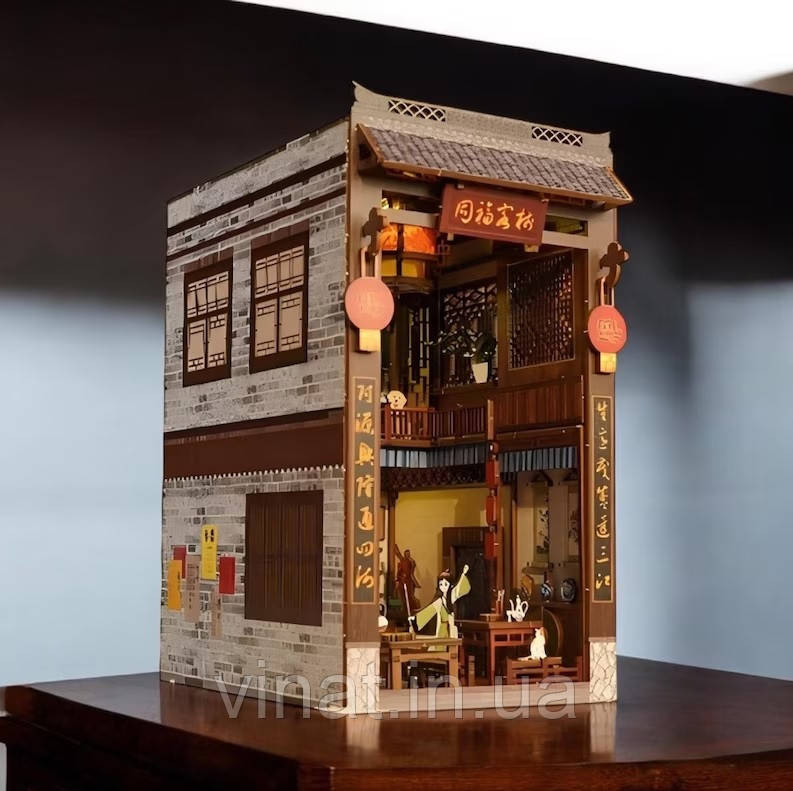 Бук Нук Китайський дім Chinese House DIY Book Nook Інтерьерний конструктор CH-01, фото 1