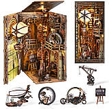Бук Нук Майстерня з дирижаблем дядька Пітера Uncle Peter's Airship Warehouse DIY Book Nook Інтерьерний конструктор, фото 7