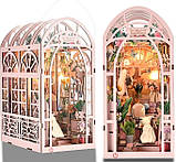 Бук Нук Маленька теплиця Mini Greenhouse DIY Book Nook Інтер'єрний конструктор YM-06, фото 6