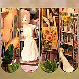 Бук Нук Маленька теплиця Mini Greenhouse DIY Book Nook Інтер'єрний конструктор YM-06, фото 7