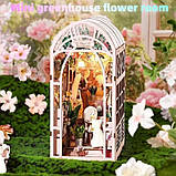 Бук Нук Маленька теплиця Mini Greenhouse DIY Book Nook Інтер'єрний конструктор YM-06, фото 2