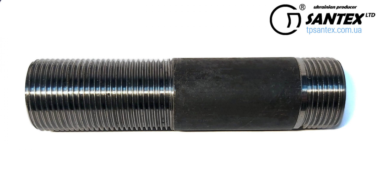 Згін Ду 25х4 мм(1') L 80mm безшовний сталевий, фото 1