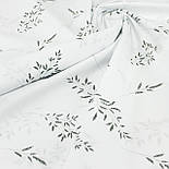 Бязь "Трава" на білому тлі № Б-3435, фото 3