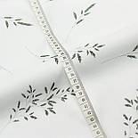 Бязь "Трава" на білому тлі № Б-3435, фото 4