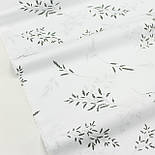 Бязь "Трава" на білому тлі № Б-3435, фото 2