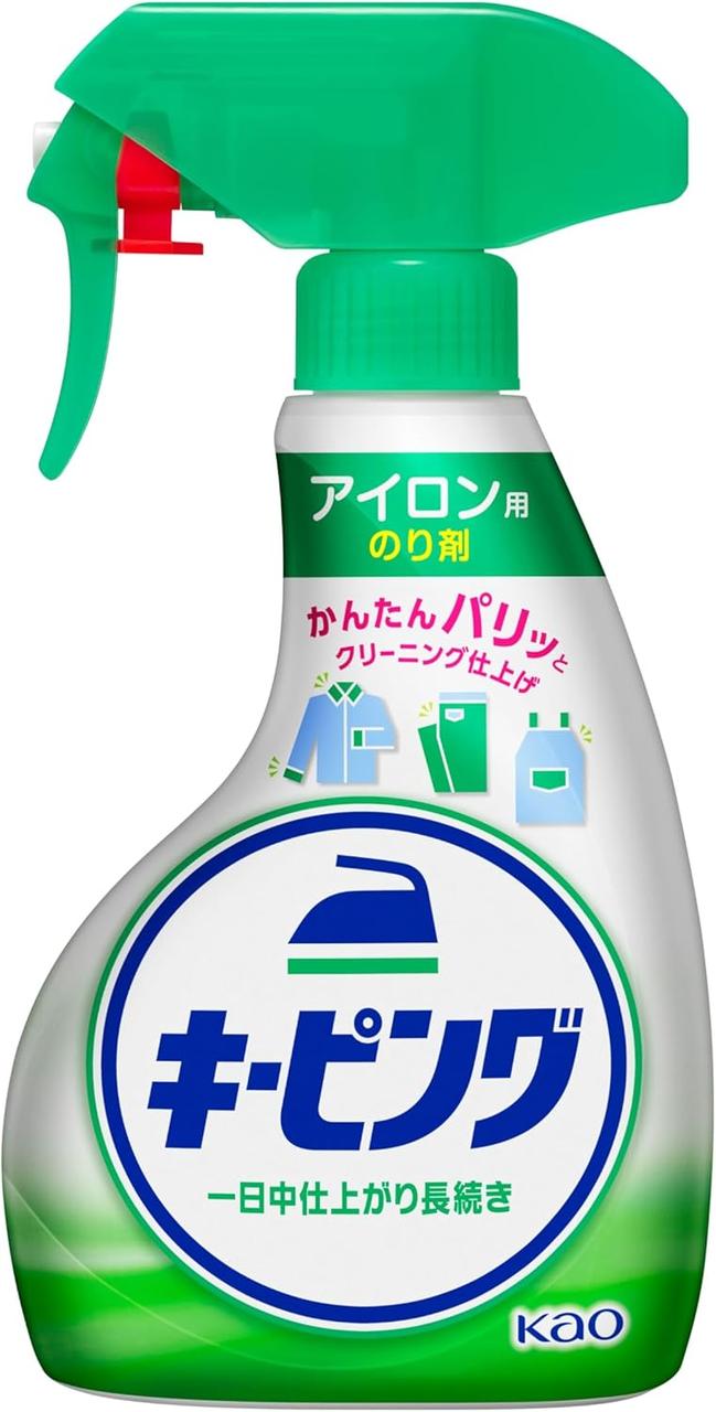 Kao Keeping Smoother Ironing Spray Спрей для прасування білизни, з підкрохмалюючим ефектом, 400 мл