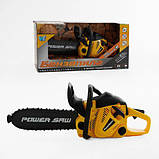 Бензопила "WToys", звук, ланцюг рухається, на батарейках, фото 2