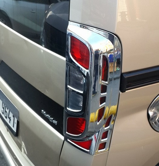 Накладка на стопи з вигином (2 шт, пласт) для Citroen Nemo, фото 1