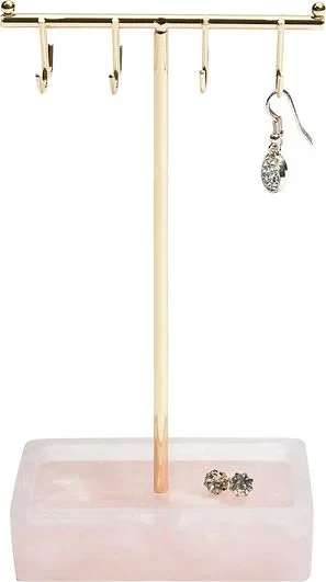 Підставка для прикрас T-Bar з рожевого кварцу