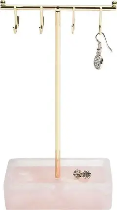 Підставка для прикрас T-Bar з рожевого кварцу, фото 1