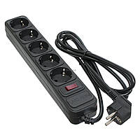 Мережевий фільтр подовжувач 5 РОЗЕТОК 2 метри з кнопкою