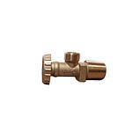 Вентиль/кран газовий/ Cavagna ВБ-2 Італія/W27,8 — 21,8 LH (Латунь), фото 2