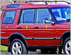 Окантовка вікон (4 шт., нерж.) для Land Rover Discovery II