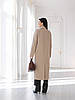 Ділове жіноче пальто пісочного кольору 40, 42, 44, 46, 48, 50, 52 жіноче зимове пальто з кашеміру, фото 9