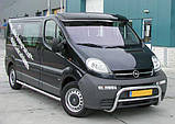 Козирьок на лобове скло (чорний глянець, 5мм) для Opel Vivaro 2001-2015 рр, фото 2