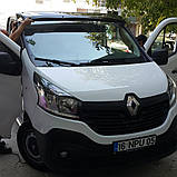 Козирьок на лобове скло (чорний глянець, 5мм) для Opel Vivaro 2001-2015 рр, фото 10