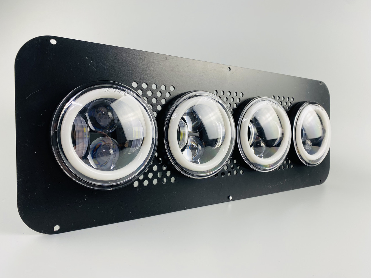 Плита перехідна в комплекті з двома фарами 4inch (10cm діаметр) на МТЗ-82 без рамки, фото 1