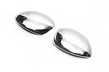 Накладки на дзеркала (2 шт) OmsaLine - Італійська нержавійка для Peugeot 206, фото 3
