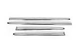 Молдинг дверний (4 шт, нерж) для Peugeot 206, фото 2