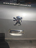 Хром на ручку багажника (нерж) для Peugeot 307, фото 3