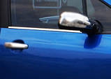Зовнішня окантовка стекол (4 шт, нерж) для Peugeot 307, фото 2